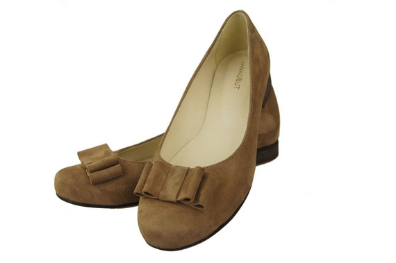 Women's Shoes Ballerinas natural leather Suede 126 ElitaBut