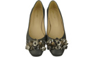 Women's Pumps with Crystals Flat Natural Leather 216 ElitaBut