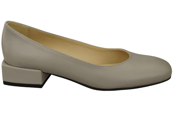 Comfortable Women's Shoes Flat Pumps, Natural Leather 204 ElitaBut