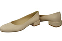 Comfortable Women's Shoes Flat Pumps, Natural Leather 204 ElitaBut