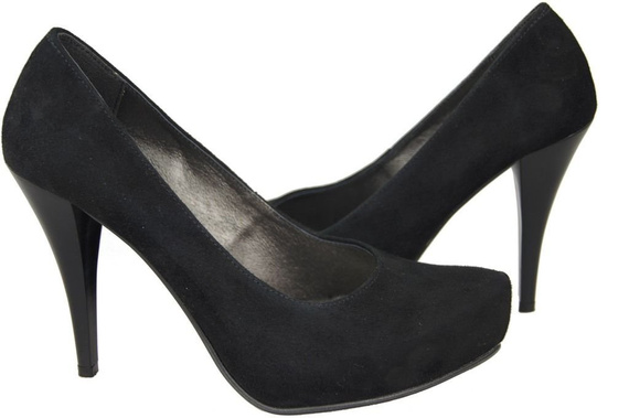Women's shoes Pumps Natural leather Suede 644 ElitaBut