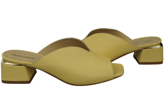 Women's Shoes High-Heeled Flip-Flops Natural Leather 210 ElitaBut