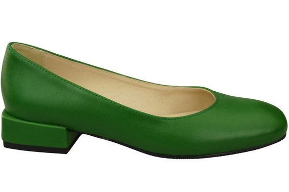 Comfortable Women's Shoes Flat Pumps, Natural Leather 204 ElitaBut