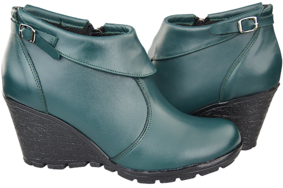 Shoes Boots for Women Wedge natural leather 739 ElitaBut