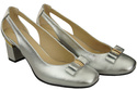 Shoes Women's pumps in Natural Leather with Decorative Heel 199 ElitaBut