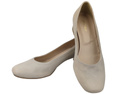 Comfortable Women's Shoes Pumps with Decorative Heel Natural Suede Leather 219 From ElitaBut