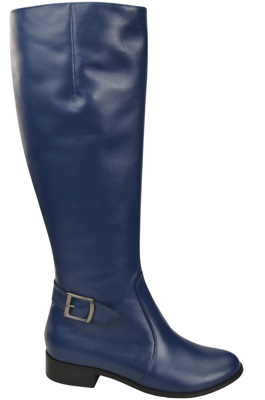 Women’s leather boots, lined officer boots, flat 225 ElitaBut