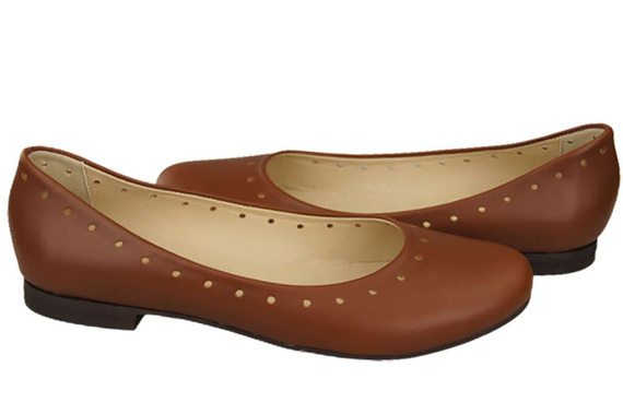 Women's Shoes Comfortable Ballerinas Natural Leather 162 ElitaBut