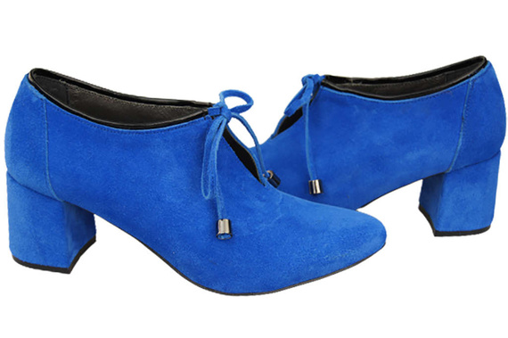 Women's shoes Low shoes Natural leather velor 183 ElitaBut