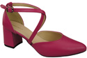 Elegant Leather Sandals with Open Sides on a Stable Heel 218 ElitaBut