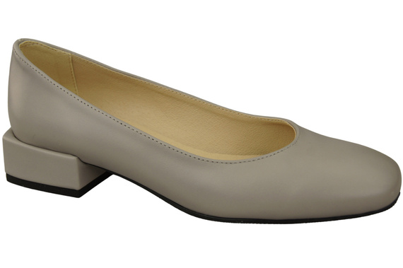 Comfortable Women's Shoes Flat Pumps, Natural Leather 204 ElitaBut