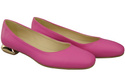Flat Women's Shoes Pumps Decorative Heel Natural Leather 209 ElitaBut
