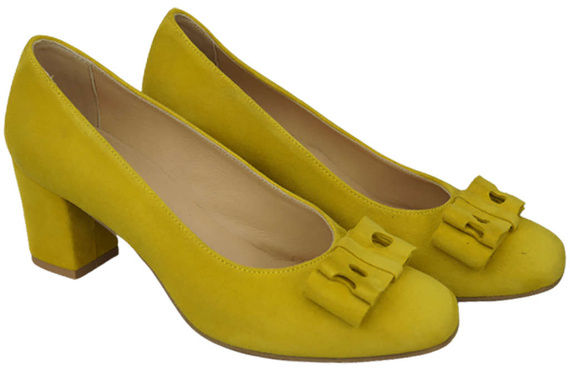 Women's shoes Pumps Natural leather suede 163 ElitaBut