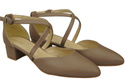 Women’s Leather Sandals  with Straps Low Heel 223 ElitaBut