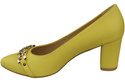 Classic Women's  Pumps Shoes made of Natural Leather with a Gold Decorative Chain 200 ElitaBut