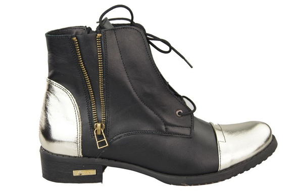 Shoes Women's boots Winter natural leather Golden 820 Z ElitaBut