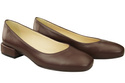 Comfortable Women's Shoes Flat Pumps, Natural Leather 204 ElitaBut