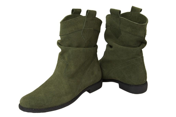 Shoes Women's boots Saszki Winter natural leather velor 117 Z ElitaBut