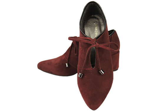 Women's shoes Low shoes Natural leather velor 183 ElitaBut