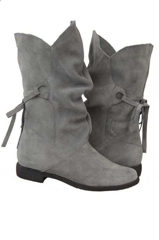 Shoes Women's boots Winter natural leather velor 999 Z ElitaBut