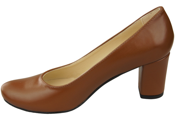 Footwear Classic Women's Natural Leather Almond Nose Dugout 201 ElitaBut