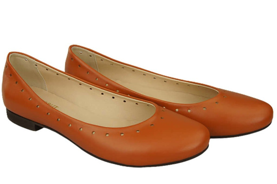 Women's Shoes Comfortable Ballerinas Natural Leather 162 ElitaBut