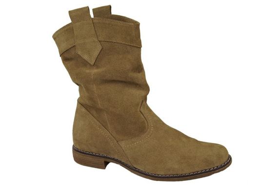 Shoes Women's boots Saszki Winter natural leather velor 117 Z ElitaBut