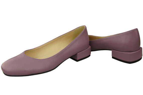 Comfortable Women's Shoes Flat Pumps, Natural Leather 204 ElitaBut