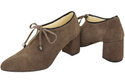 Women's shoes Low shoes Natural leather velor 183 ElitaBut