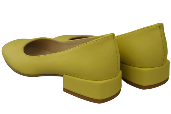 Comfortable Women's Shoes Flat Pumps, Natural Leather 204 ElitaBut