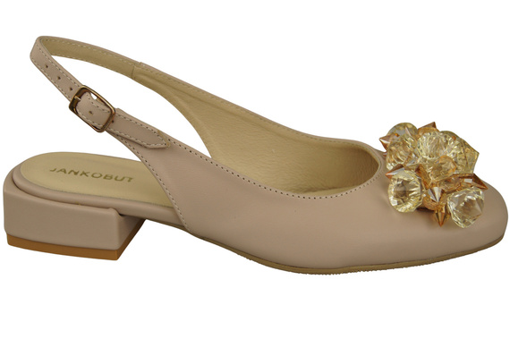 Women's Shoes Sandals with Crystals Natural Leather 215 ElitaBut