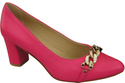 Classic Women's  Pumps Shoes made of Natural Leather with a Gold Decorative Chain 200 ElitaBut
