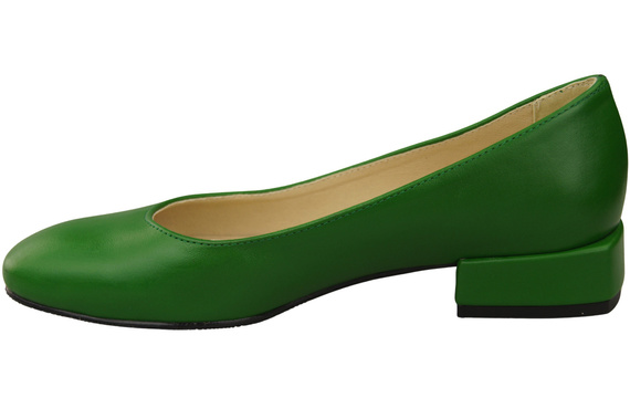 Comfortable Women's Shoes Flat Pumps, Natural Leather 204 ElitaBut