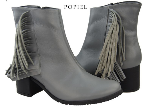 Obuwie Botki Damskie skóra naturalna 935