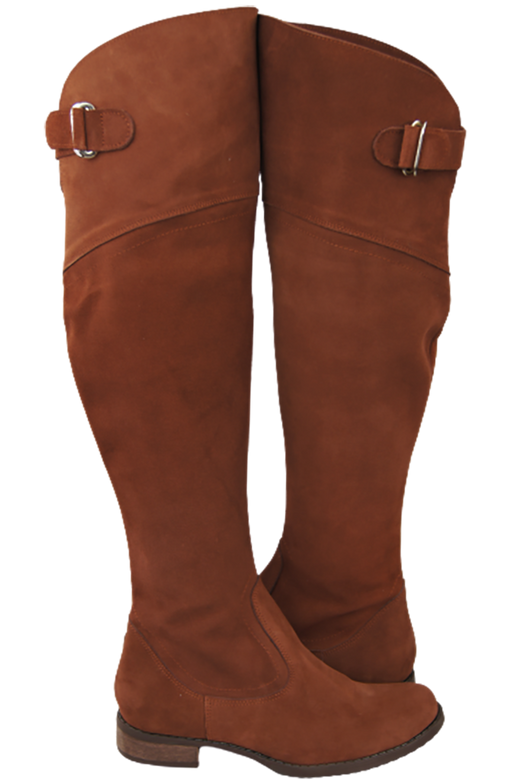 Shoes Boots Women Boots Over-the-knee boots Over-the-knee natural leather Velor 154 ElitaBut