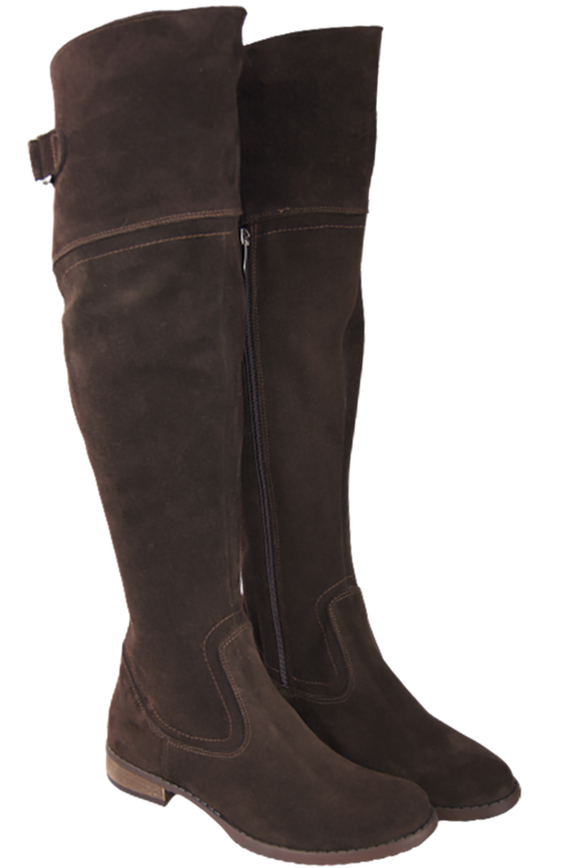 Shoes Boots Women Boots Over-the-knee boots Over-the-knee natural leather Velor 154 ElitaBut