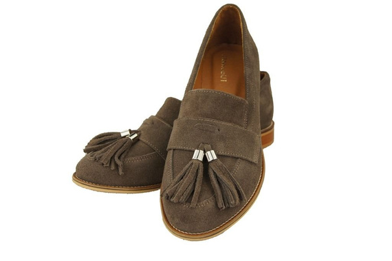 Shoes Women's loafers Natural Leather Velor 134 ElitaBut