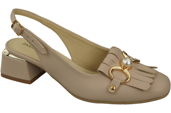 Women's Shoes Sandals Decorated with Fringes Natural Leather 208 ElitaBut