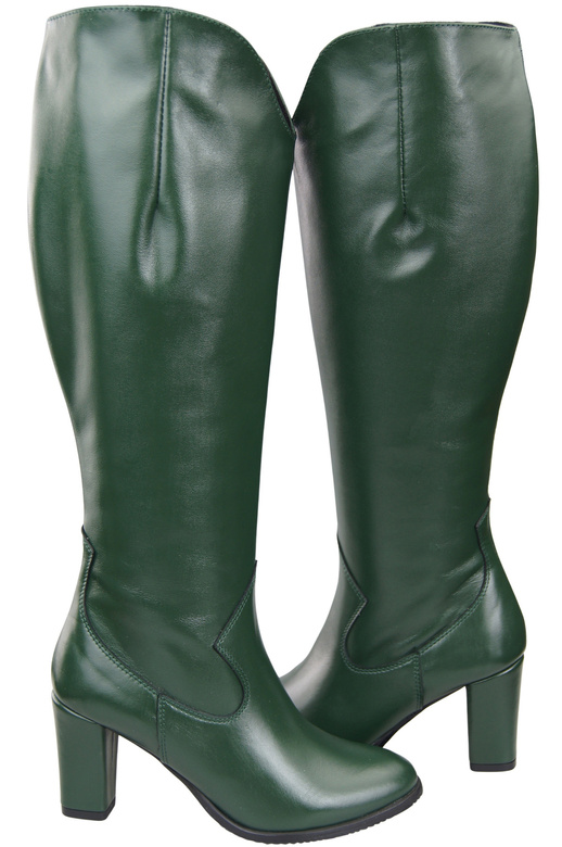 Stylish Footwear Women's Boots On A Heel Natural Leather 211 ElitaBut