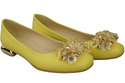 Women's Pumps with Crystals Flat Natural Leather 216 ElitaBut