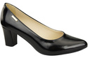 Classic Smooth Pumps Shoes Women's Black Natural Leather 213 ElitaBut