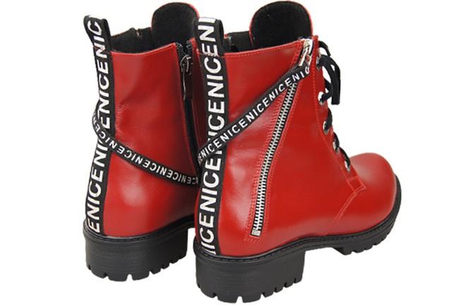 Footwear Boots Women's boots with the inscription NICE Natural Leather 173 Z ElitaBut