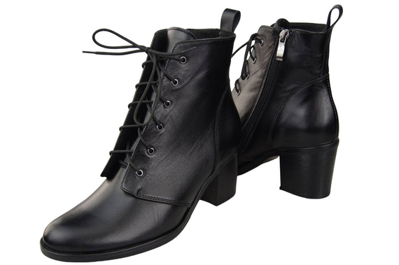 Shoes Boots for women Lace-up Winter natural leather 188 Z ElitaBut