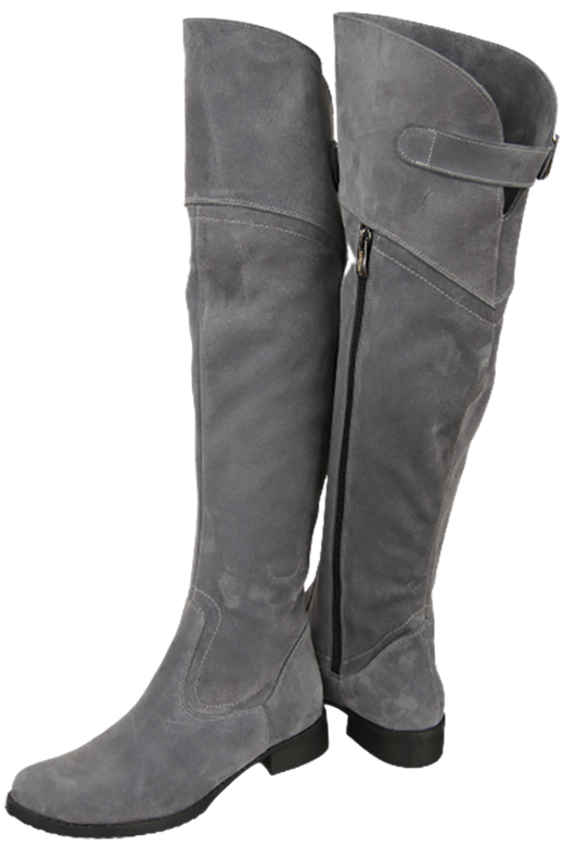 Shoes Boots Women Boots Over-the-knee boots Over-the-knee natural leather Velor 154 ElitaBut