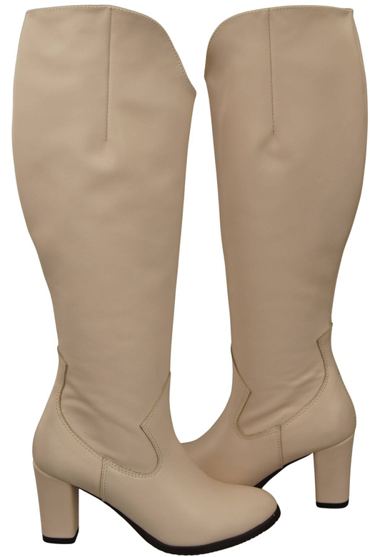 Stylish Footwear Women's Boots On A Heel Natural Leather 211 ElitaBut