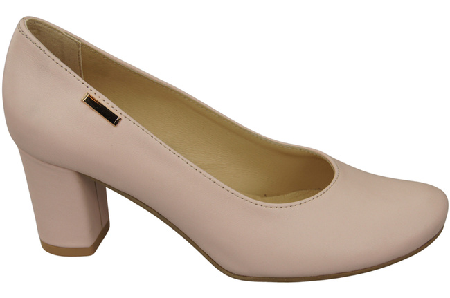 Footwear Classic Women's Natural Leather Almond Nose Dugout 201 ElitaBut
