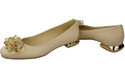 Women's Pumps with Crystals Flat Natural Leather 216 ElitaBut