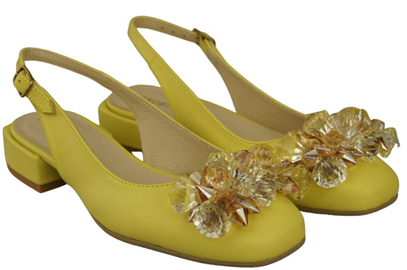 Women's Shoes Sandals with Crystals Natural Leather 215 ElitaBut