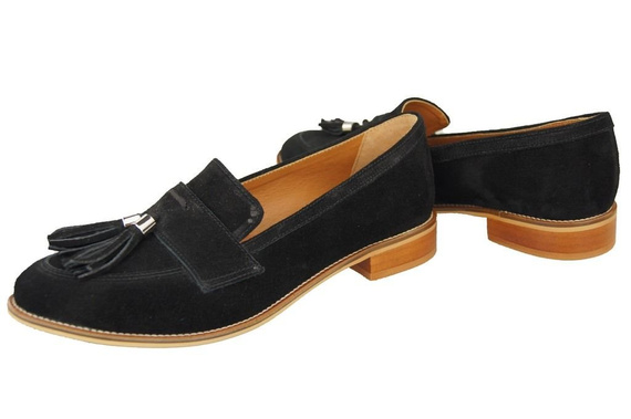 Shoes Women's loafers Natural Leather Velor 134 ElitaBut