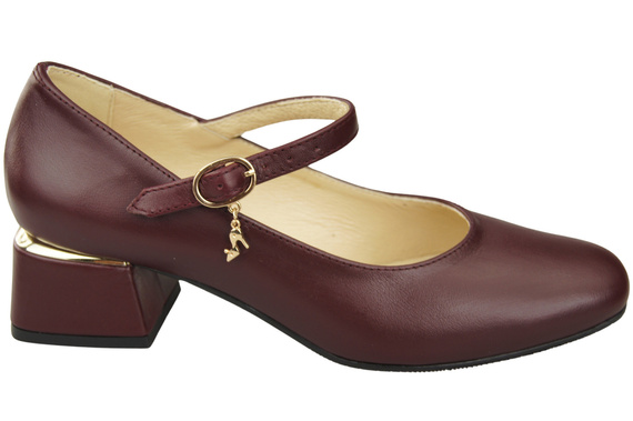 Women's shoes Pumps with a strap, natural leather 202 ElitaBut
